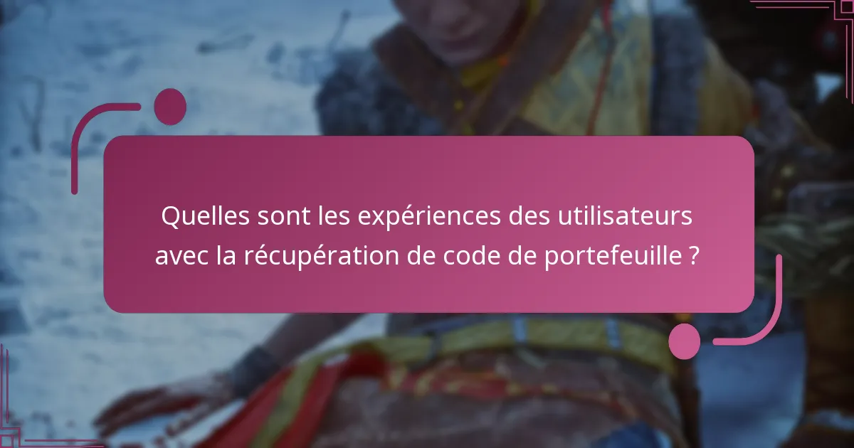 Quelles sont les implications des problèmes de code de portefeuille sur le gameplay ?